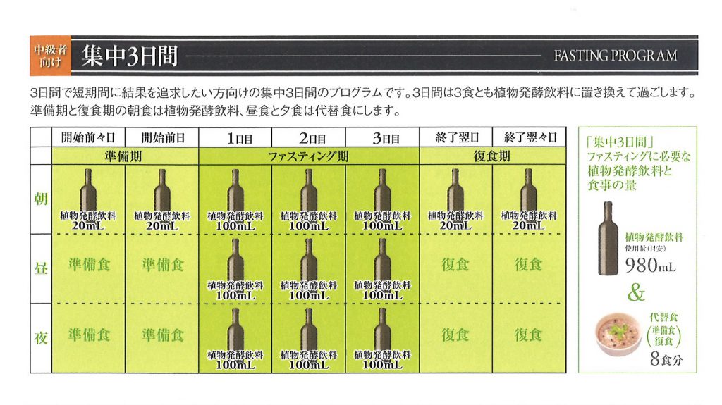 3日間集中プログラム